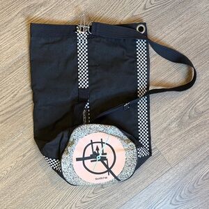 Rare Vintage SWATCH Watch Duffle Bag Memphis Milano Checkerboard Tote 1980